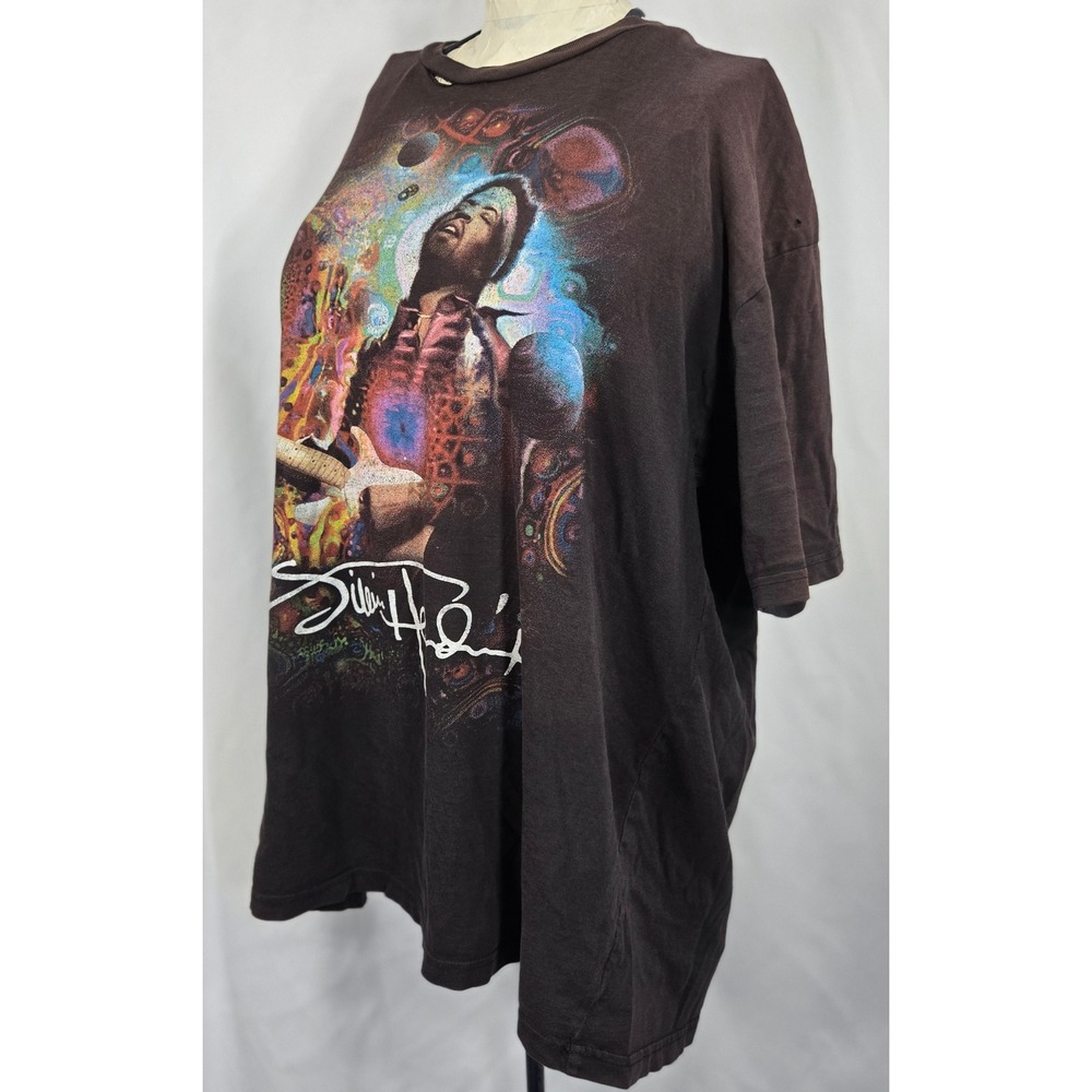 Authentic Jimi Hendrix T Shirt Adult Size Black Graphic Short Sleeve Music Tee L